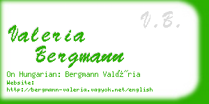 valeria bergmann business card